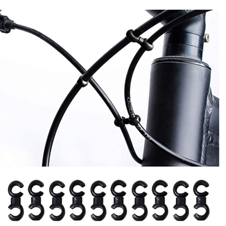 20 clip stile S per cavo freno MTB ZTTO per bicicletta, consegna colore casuale, ZTTO S Bicycle Style Clips