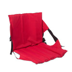 Cuscino da seduta pieghevole da esterno con schienale, dimensioni: 78*40*2 cm, CLS Folding Stool(Red), Folding Seat(Black)