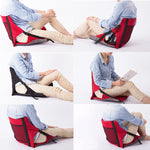 Cuscino da seduta pieghevole da esterno con schienale, dimensioni: 78*40*2 cm, CLS Folding Stool(Red), Folding Seat(Black)