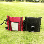 Cuscino da seduta pieghevole da esterno con schienale, dimensioni: 78*40*2 cm, CLS Folding Stool(Red), Folding Seat(Black)