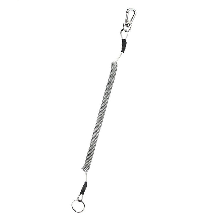 Cordino a molla in TPU anti-smarrimento multifunzionale per esterni, lunghezza: 32 cm, Anti-lost Keychain (Transparent), Anti-lost Keychain (Grey), Anti-lost Keychain (Green)