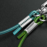 Cordino a molla in TPU anti-smarrimento multifunzionale per esterni, lunghezza: 32 cm, Anti-lost Keychain (Transparent), Anti-lost Keychain (Grey), Anti-lost Keychain (Green)