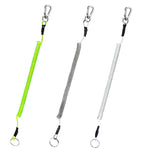 Cordino a molla in TPU anti-smarrimento multifunzionale per esterni, lunghezza: 32 cm, Anti-lost Keychain (Transparent), Anti-lost Keychain (Grey), Anti-lost Keychain (Green)