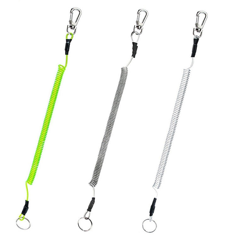 Cordino a molla in TPU anti-smarrimento multifunzionale per esterni, lunghezza: 32 cm, Anti-lost Keychain (Transparent), Anti-lost Keychain (Grey), Anti-lost Keychain (Green)