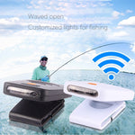 Lampada frontale da pesca con sensore a infrarossi portatile, ricaricabile a LED, con clip, per pesca, campeggio, escursionismo