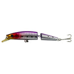 HENGJIA JM007-X 14 cm 20,2 g 2 sezioni esche rigide in plastica esche da pesca artificiali con gancio triplo, consegna colore casuale, JM007-X 14cm