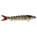 HENGJIA JM024-X 6# 13,6 cm 18,7 g Esche artificiali in plastica multi-sezione con esche artificiali con amo triplo, consegna colore casuale, JM024-X 6# 13.6cm