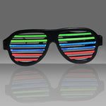 LED-CM03 Tonalità musicali LED Suono e musica Occhiali da festa LED attivi con caricatore USB, LED Party Glasses