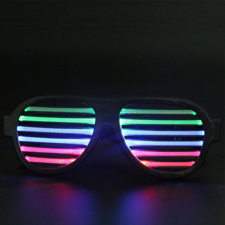 LED-CM03 Tonalità musicali LED Suono e musica Occhiali da festa LED attivi con caricatore USB, LED Party Glasses
