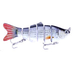 HENGJIA JM020 11cm 18g Esche rigide in plastica multi-sezione Esche da pesca Set Esche da pesca, 1#, 2#, 3#, 4#, 5#