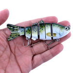 HENGJIA JM020 11cm 18g Esche rigide in plastica multi-sezione Esche da pesca Set Esche da pesca, 1#, 2#, 3#, 4#, 5#