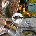 HENGJIA JM020 11cm 18g Esche rigide in plastica multi-sezione Esche da pesca Set Esche da pesca, 1#, 2#, 3#, 4#, 5#