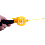 Canna da pesca sul ghiaccio portatile da 33 cm Canna da pesca invernale in plastica Mini canna da pesca per stagno con ruscello
