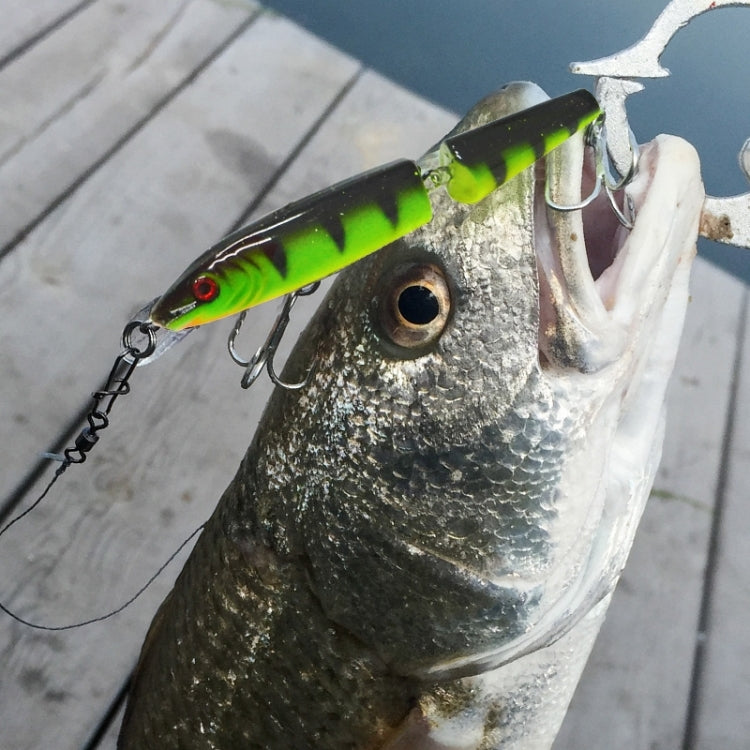 HENGJIA 5 pezzi 10,5 cm 9,6 g esche rigide in plastica a 2 sezioni esche da pesca set esche per attrezzatura, 10.5cm 9.6g