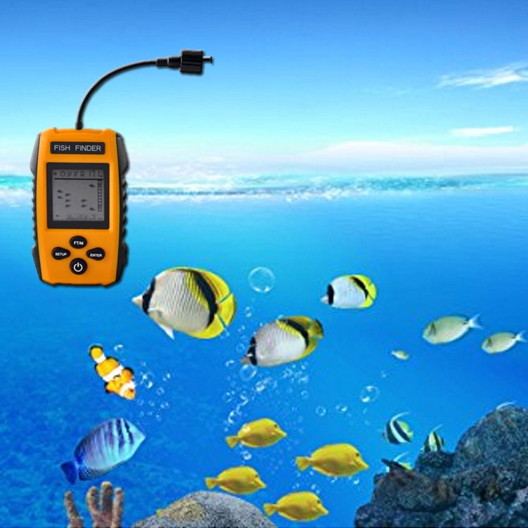Fish Finder portatile cablato con trasduttore sensore sonar e display LCD, Fish Finder