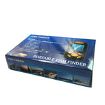 Ecoscandaglio portatile ad ultrasuoni, ecoscandaglio per profondità e temperatura dell'acqua con trasduttore del sensore sonar cablato e display LCD, Fish Finder  Black