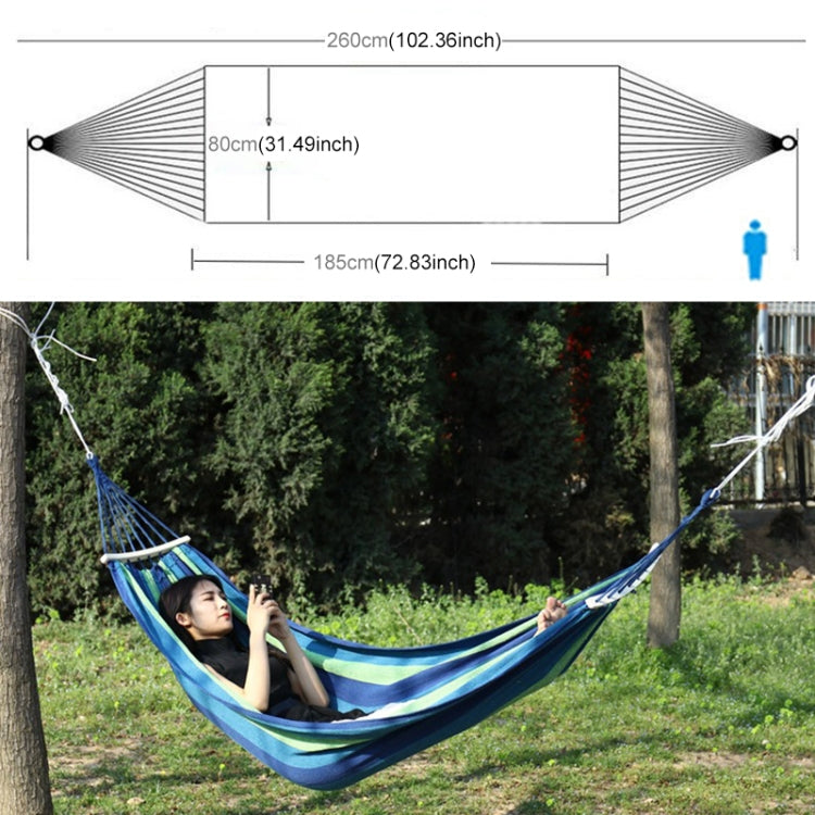Amaca da spiaggia portatile con amaca in tela per persona singola, resistente al ribaltamento, con bastoncini di legno, dimensioni: 185 x 80 cm, Size: 185 x 80cm, Size: 185 x 80cm(Red)