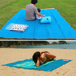 Tappetino senza sabbia, leggero, pieghevole, per esterni, da picnic, con cuscino da campeggio, tappetino da spiaggia, dimensioni: 2 x 1,5 m, 2 x 1.5m(Pink), 2 x 1.5m(Green), 2 x 1.5m(Blue)