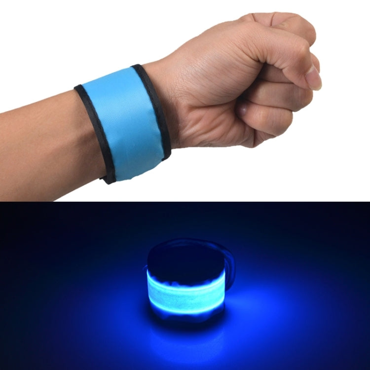 Polsino sportivo a LED luminoso Slap Pat Circle all'aperto, grande, dimensioni: 35 * 4 cm, 35x4cm Orange, 35x4cm Pink, 35x4cm Green, 35x4cm Blue, 35x4cm Light Green, 35x4cm Red, 35x4cm White