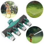 Irrigatore per acqua da giardino multifunzione 4 in 1 Valvola per irrigazione del prato Regolatore di divisione dell'acqua Shunt per tubo dell'acqua, spina europea, EU Plug