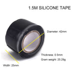 Nastro autoadesivo in silicone per tubi dell'acqua, resistente alle alte temperature, multifunzione, da 10 pezzi, 1,5 m, 10pcs 1.5m