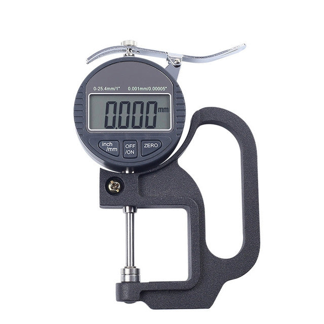 Micrometer Thickness Gauge with Digital Display, Range 0-25mm