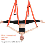 Amaca yoga aerea con 6 maniglie per bodybuilding, verticale, inelasticità