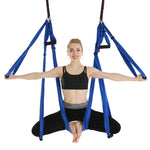 Amaca yoga aerea con 6 maniglie per bodybuilding, verticale, inelasticità