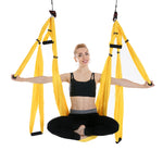 Amaca yoga aerea con 6 maniglie per bodybuilding, verticale, inelasticità