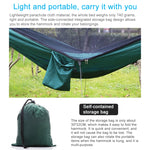 Amaca da paracadute portatile da esterno con zanzariere, Army Green, Black, Dark Blue + Baby Blue, Pink Blue, Green, Blue