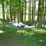 Amaca da paracadute in nylon completamente automatica da campeggio esterna portatile con zanzariere, dimensioni: 290 x 140 cm, 290x140cm Camouflage, 290x140cm Army Green, 290x140cm Black, 290x140cm Dark Blue, 290x140cm Dark Green, 290x140cm Pink Blue  ...