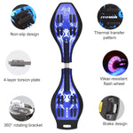 Fashion Vulcan Pattern Skateboard a due ruote Luminoso Flash Wheel Vitality Board, Vulcan Pattern