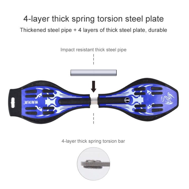 Fashion Vulcan Pattern Skateboard a due ruote Luminoso Flash Wheel Vitality Board, Vulcan Pattern