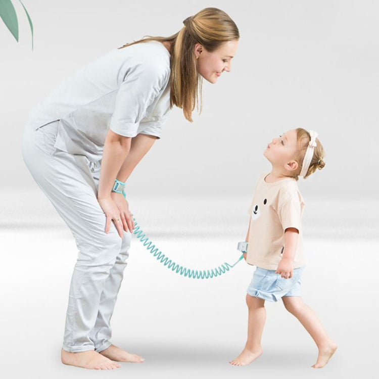 Happywalk Kids Safety Anti Lost Link da trazione corda da trazione con blocco a induzione, lunghezza: 2 m, 2m Pink, 2m Green, 2m Red, 2m Blue