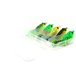 HENGJIA 5 pezzi esche morbide esche da pesca a colpo d'acqua esche per rane con scatola di plastica, Soft Baits Water-hit Fishing