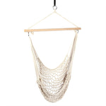 Aotu AT6732 Amaca per sedia sospesa con struttura altalena in rete di corda di cotone per esterni, dimensioni: 130x90 cm, Size: 130x90cm