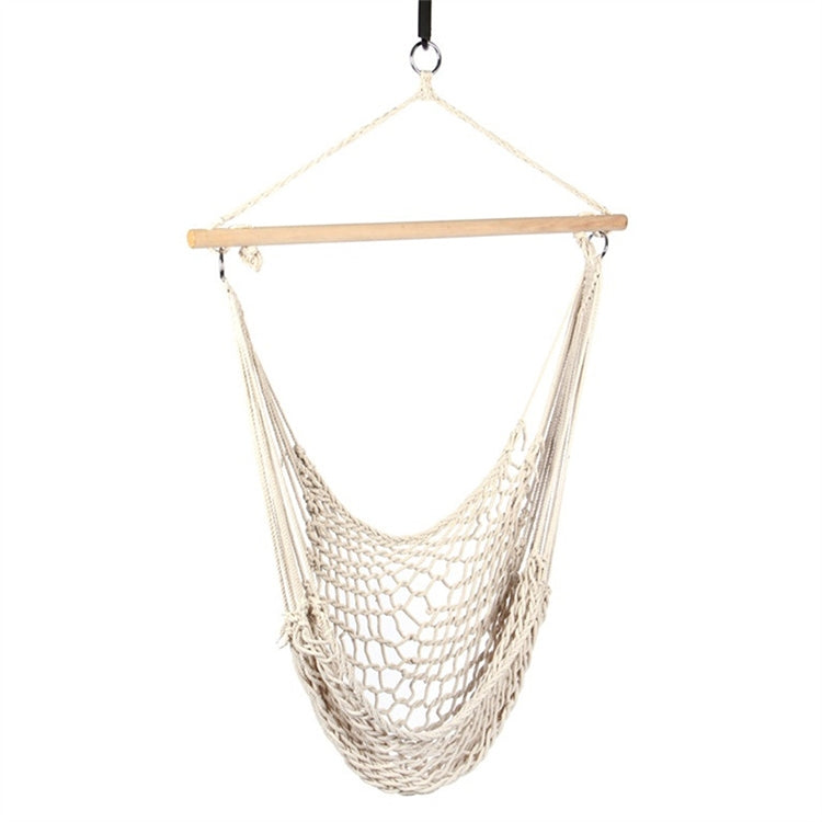 Aotu AT6732 Amaca per sedia sospesa con struttura altalena in rete di corda di cotone per esterni, dimensioni: 130x90 cm, Size: 130x90cm