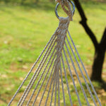 Aotu AT6732 Amaca per sedia sospesa con struttura altalena in rete di corda di cotone per esterni, dimensioni: 130x90 cm, Size: 130x90cm