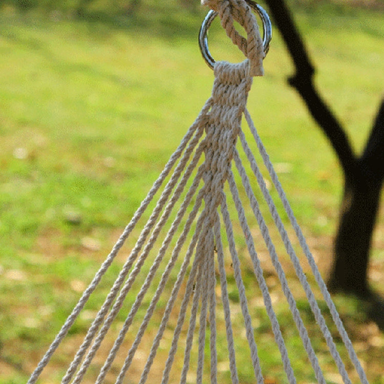 Aotu AT6732 Amaca per sedia sospesa con struttura altalena in rete di corda di cotone per esterni, dimensioni: 130x90 cm, Size: 130x90cm