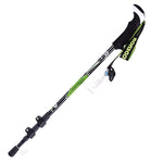 KODENOR Bastoncini da trekking per alpinismo all'aperto, portatili, pieghevoli, in fibra di carbonio, con manico dritto, lunghezza: 63-135 cm, Length : 63-135CM (Black+green), Length : 63-135CM (Black Blue), Length : 63-135CM (Black Yellow)