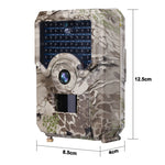 PR-200 IP54 Telecamera da caccia di sicurezza per visione notturna IR impermeabile, grandangolo da 120 gradi, angolo di rilevamento PIR da 100 gradi, PR200