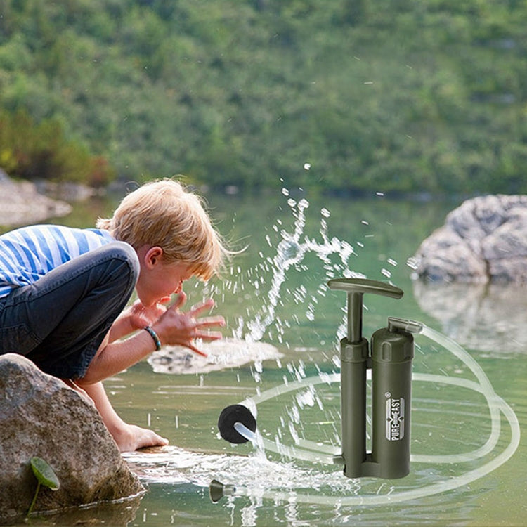 Aotu AT6630 Depuratore d'acqua portatile con filtro per soldato da campo all'aperto