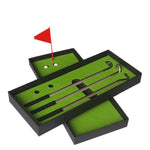 Mini tappetino da golf per allenamento con asta di spinta, dimensioni: 24,5x10,5x3,5 cm, Mini Court