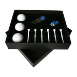 Set da 6 tee da golf 11 in 1 + strumento Divot + confezione regalo da 3 palline da golf, 11 in 1 Blue, 11 in 1 Red