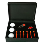 Set da 6 tee da golf 11 in 1 + strumento Divot + confezione regalo da 3 palline da golf, 11 in 1 Blue, 11 in 1 Red