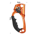 XINDA TP-8606 Pinza per corda portatile anticaduta per lavoro aereo su roccia all'aperto per corda da 8-12 mm di diametro sinistra, Left