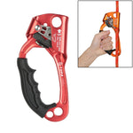 XINDA TP-8606 Pinza per corda portatile anticaduta per lavoro aereo su roccia all'aperto per corda da 8-12 mm di diametro sinistra, Left