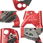 XINDA TP-8606 Pinza per corda portatile anticaduta per lavoro aereo su roccia all'aperto per corda da 8-12 mm di diametro destra, Right