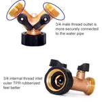 2 connettori shunt per valvola del rubinetto dell'acqua domestica 2 in 1, Water Tap Valve Shunt Connector
