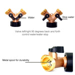 2 connettori shunt per valvola del rubinetto dell'acqua domestica 2 in 1, Water Tap Valve Shunt Connector